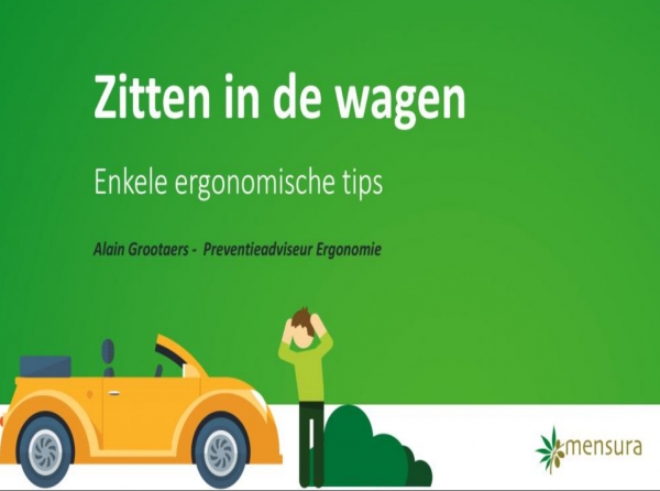 Ergonomie in de taxi: zitten in de wagen